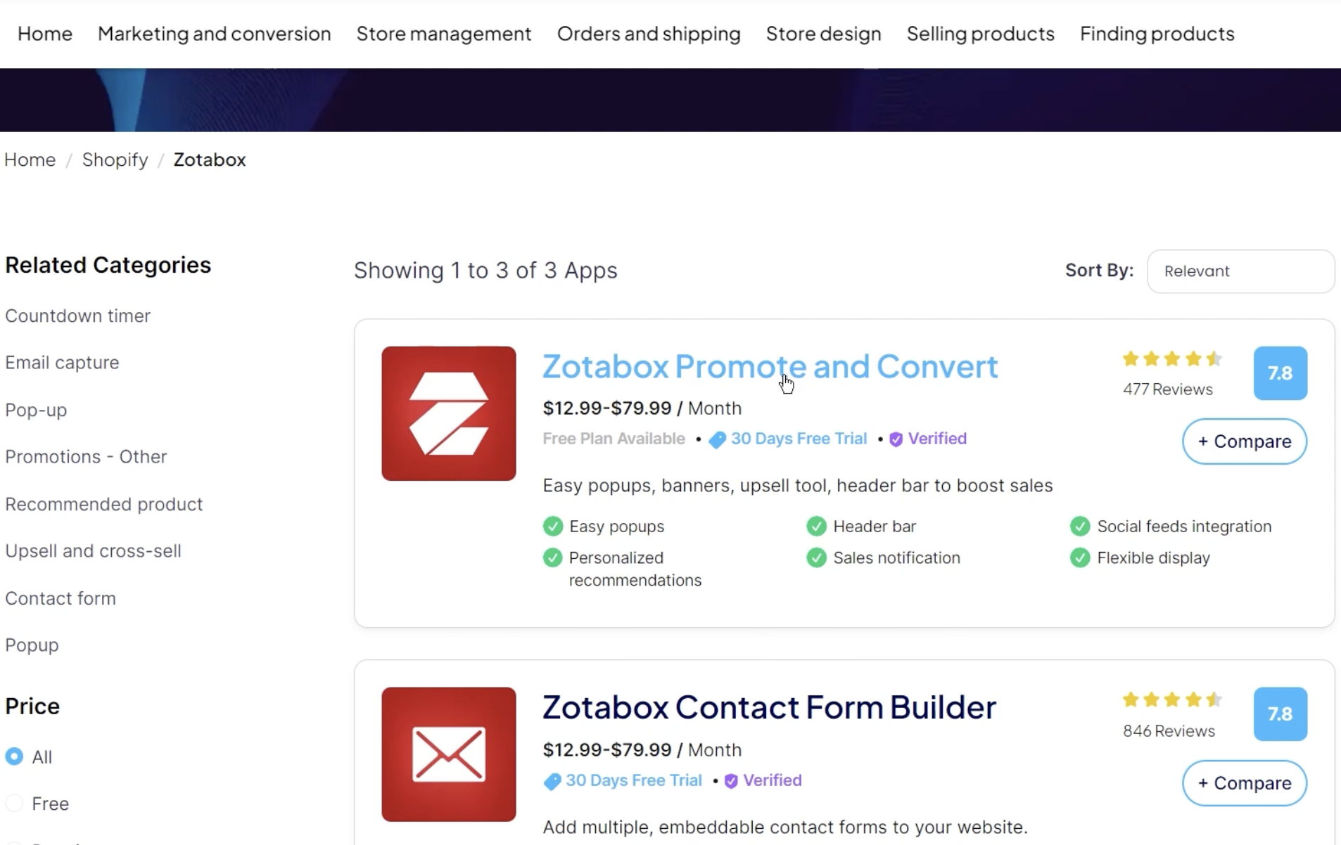 An overview of the Zotabox app, a powerful tool for promoting your Shopify store with pop-ups, banners, and upsell tools. Ideal for increasing customer engagement and sales.